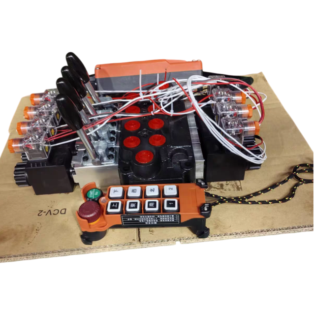 4 Way 4 Spool 12V 24V DC Wireless Remote Control Valve for Hydraulic System