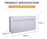 Climatiseur mural tout-en-un 10000 Btu avec télécommande pour hôtels et usage domestique, alimentation électrique, refroidissement/chauffage