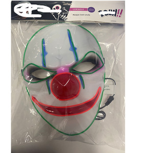 Led di alta qualità a 4 modalità illuminano maschera di halloween al neon EL wire spaventoso per spettacolo, elettroerosione, festival - Product Image 2
