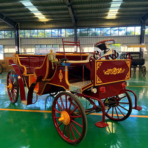 Carruaje de 4 ruedas eléctrico real de lujo con caballos, personaliza una variedad de colores para visitas de boda opcionales - Product Image 2