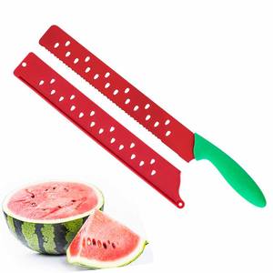Couteau à découper la pastèque en acier inoxydable, grand couteau à fruits extensible, outil de pâtisserie pour gâteaux, gadget de cuisine - Product Image 2