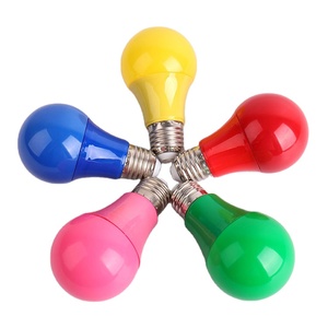 Venta al por mayor verde rojo 5W 7W 9W <span class=keywords><strong>LED</strong></span> Color bombilla B22 E27 Base 5 Color <span class=keywords><strong>LED</strong></span> bombillas Color amarillo bombilla - Product Image 3