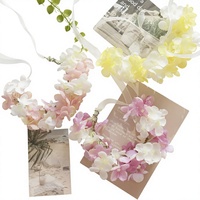 Bunga Hydrangea Kain Buatan untuk Pernikahan, Acara Bisnis, Peresmian, Festival Qixi, Tamu