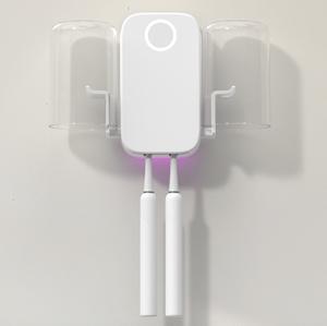 <span class=keywords><strong>Sterilizzatore</strong></span> per <span class=keywords><strong>Spazzolini</strong></span> da Denti Ricaricabile da Parete con Due Bicchieri, Ideale per Coppie, Sanificatore Automatico UVC per <span class=keywords><strong>Spazzolini</strong></span> - Product Image 4