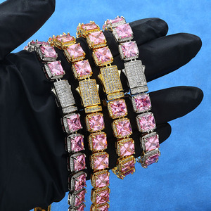 สร้อยคอเทนนิสโมอิสซาไนต์เกรดสูง รับรองโดย GRA เงินแท้ 925 สไตล์ฮิปฮอป ประดับเพชรเต็มเส้น ผ่านการทดสอบ - Product Image 1