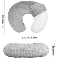Coussin d'allaitement en forme de C en gros, housse en coton amovible et lavable pour les mamans qui allaitent, prix d'usine en gros