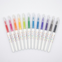 Marqueur d'art à l'aquarelle effaçable, thermosensible, écologique, 12 couleurs pour le dessin des enfants