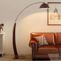 Nouvelle Lampe sur Pied de Style Ancien, Réglable en Hauteur, LED, Couleur Noyer, en Fer, pour Salon, Chambre et Bureau