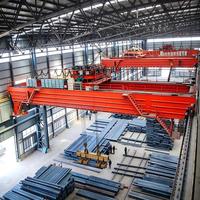 Pont roulant magnétique de 10 tonnes à double poutre pour le transfert de composants de structures en acier – Efficacité optimale
