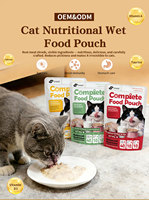Alimento Húmedo para Gatos al por Mayor, 80g, con Empaque en Inglés, Snacks para Mascotas, Apto para Exportación, Alimento Húmedo para Gatos con Carne Roja