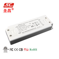 Driver LED dimmable ultra-mince en plastique IP20, homologué CE RoHS, Triac 10W 210mA 48V, alimentation LED