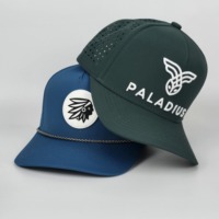 Casquette Trucker 6 Panneaux Personnalisée, Coupe Laser, Anti-Humidité, Maille Aérée, Légère, avec Cordon, pour Extérieur – Vente Directe Usine