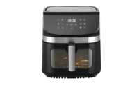 Friteuse à air électrique carrée en acier inoxydable 9L 2400W, design moderne, cuisson rapide, sans huile, contrôle par écran tactile, pour rôtissage en hôtel