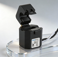 Transformador de Corriente Monofásico de Núcleo Dividido SCT-T10 de 80A/80mA con Certificación CE, Núcleo de Ferrita, Bajo Costo, Personalizado, Cable de 0.5m Blanco y Negro