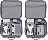 Mini 4 Pro EVA Boîte de rangement tout-en-un pour drone portable, étui de transport pour photographie aérienne numérique, fermeture à glissière, gris, 38*28*10CM