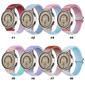 <span class=keywords><strong>Bracelet</strong></span> de montre élastique tressé dégradé de 20mm <span class=keywords><strong>Bracelet</strong></span> en nylon pour <span class=keywords><strong>Samsung</strong></span> <span class=keywords><strong>Smartwatch</strong></span> - Product Image 6