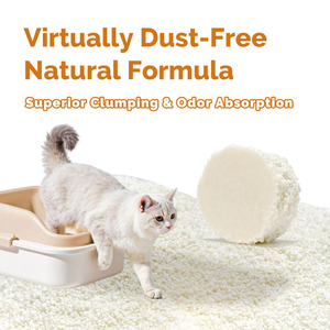 Lettiera per Gatti OEM/ODM a Base di Cassava 2,5kg, Campioni Gratuiti, Bassa Dispersione, Facile da Raccogliere, Lettiera Vegetale - Product Image 3