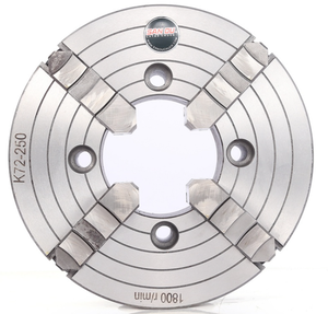 Mandrin indépendant à 4 mors Sanou Steel K72-250 avec noyau à engrenages pour tour et fraiseuse, neuf, 250 mm (10 po) - Product Image 3