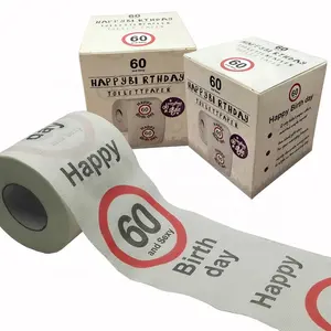 Туалетная бумага на день рождения Деймон-салфетка на 60-й день рождения туалетная бумага из бамбуковой целлюлозы