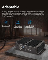 Komputer Industri Mini PC Tanpa Kipas IPC Kompak Embedded Box dengan CPU I5 6300U 16*USB +10*COM+2*LAN 8GB RAM 128GB