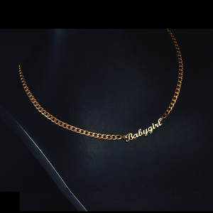 Collana con Ciondolo Personalizzato in Acciaio Inossidabile, Gioiello con Nome per <span class=keywords><strong>Bambina</strong></span>, Regalo per Donne - Product Image 4