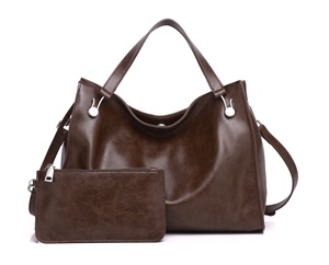 Nuova Borsa a Spalla e Borsetta <span class=keywords><strong>da</strong></span> <span class=keywords><strong>Donna</strong></span> in Vera Pelle, Stile Vintage Semplice ed Elegante, <span class=keywords><strong>Grande</strong></span> Capacità, <span class=keywords><strong>Portafoglio</strong></span> Lungo in Vera Pelle - Product Image 1