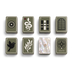 HIMORE Set di Tessere Mahjong Americano di Alta Gamma, Disponibile, Set di Lusso Personalizzato Inciso, Perlescente, Intrattenimento, Stampato a Mano - Product Image 3