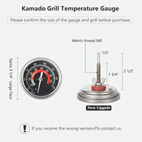 Thermomètre de cuisson professionnel EJ FG7220 en acier inoxydable pour barbecue et fumoir, avec conception étanche et résistante au vent pour usage extérieur