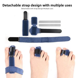 Toe Corrector for Women &amp; Men Metal Toe <strong>Splint</strong> for Broken Toe Broken Support <strong>Compression</strong> Wrap - Product Image 2