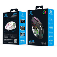 Mouse Gaming Nirkabel RGB 2.4GHz +BT Isi Ulang Ergonomis 6-Tombol PMW3327 Sensor Optik USB/Type-C Desktop