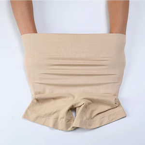 Cơ Thể Shaper Quần Short Cao Eo Cộng Với Kích Thước Rắn Dệt Kim Liền Mạch Butt Nâng Lên Huấn Luyện Viên Tummy Kiểm Soát Shapewear Quần Lót Cho Phụ Nữ - Product Image 4