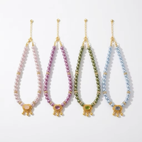 Collier de perles pour chat avec collier de perles mignon pour animaux de compagnie, accessoires de bijoux pour chiot et chat pour mariage et fête