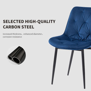 Ghế giải trí sang trọng màu xanh nhung thích hợp cho ăn uống trong nhà hàng nhà bếp quán cà phê & khu vực giải trí trong nhà - Product Image 4