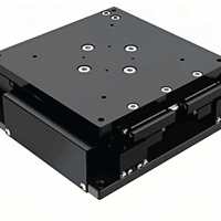 Plataforma de Posicionamiento de Precisión de Aluminio con Guías de Bolas Cruzadas y Ejes Rotatorios UVW XYZ Motorizados, Recorrido de 2-10 mm, Precisión de 8 µm
