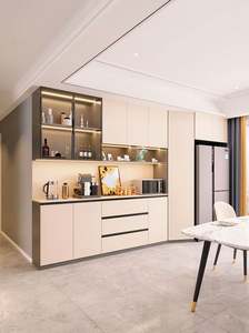 Aparador de Madera Maciza Personalizable con Almacenamiento, Muebles de Restaurante Hechos con Materiales Ecológicos - Product Image 2