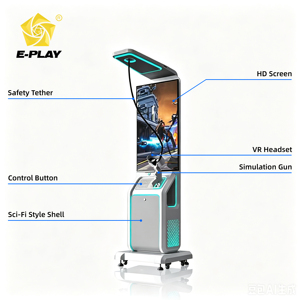Plateforme de réalité virtuelle pour jeux d'arcade VR 2026 – <span class=keywords><strong>Nouveau</strong></span> simulateur de tir VR pour une personne – Machine de <span class=keywords><strong>jeu</strong></span> de tir 3D 5D 7D 9D - Product Image 3