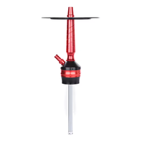 Set Hookah Shisha Aluminium Berkualitas Tinggi Gaya Modern Grosir dengan Selang Silikon, Hookah Shisha Laris Manis