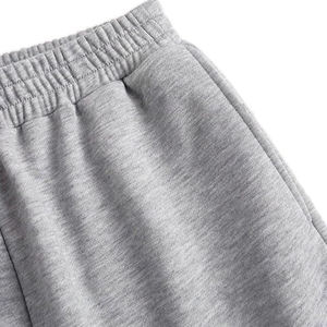 <span class=keywords><strong>Pantalon</strong></span> baggy à jambes droites de haute qualité vierge avec logo personnalisé <span class=keywords><strong>Pantalon</strong></span> de survêtement gris 100% coton polaire sport décontracté pour hommes - Product Image 4