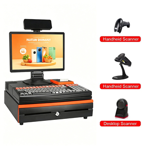 คีย์บอร์ด OEM POS 58/ ระบบเครื่องจักร หน้าจอสัมผัส 15.6 นิ้ว ออลอินวัน พร้อมลิ้นชัก K12 Touc - Product Image 1