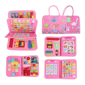 Feutre occupé planche Montessori <span class=keywords><strong>jouet</strong></span> pour <span class=keywords><strong>1</strong></span> 2 3 4 ans activité éducative apprentissage préscolaire planche sensorielle <span class=keywords><strong>motricité</strong></span> fine <span class=keywords><strong>jouet</strong></span> - Product Image 3