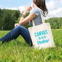 Plain Canvas Tote Bag, Cotton Bags with Custom Printed Logo
