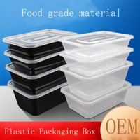 Récipient de fast-food en PP pour micro-ondes Boîte à lunch jetable personnalisée à emporter Boîte à lunch Bento avec couvercles