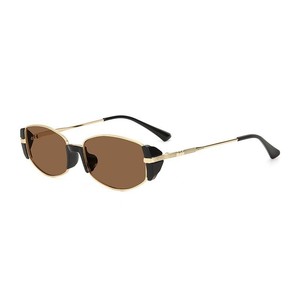 Gafas de sol tipo ojo de gato 56 mm UV400 para mujer, montura metálica retro, protección solar - Product Image 2