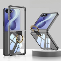Pour Samsung Z Flip 8 Étui de protection transparent avec coussin d'air anti-chute Convient pour Samsung Z Flip 7 Étui de téléphone