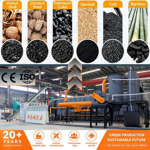 Línea Completa de Producción de Briquetas de Carbón de Cáscara de Palma, Horno de Carbonización Continua, Motor de Carbón para Narguile de Acero Inoxidable - Product Image 1