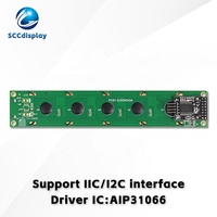 Layar LCD COB Karakter Rusia SJXD4002A-IIC FSTN Putih Positif Industri 40X2 Dot Matrix Modul LCM Kecerahan Tinggi