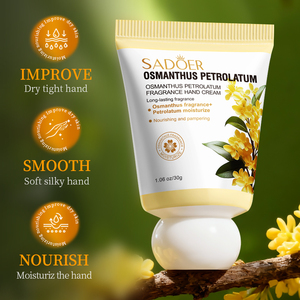 Crème pour les mains SADOER à l'Osmanthus, gelée pétrolée parfumée, <span class=keywords><strong>anti</strong></span>-gerçures, hydratante, pour l'automne et l'hiver, éclaircissante, produits de soin pour la peau des mains - Product Image 2