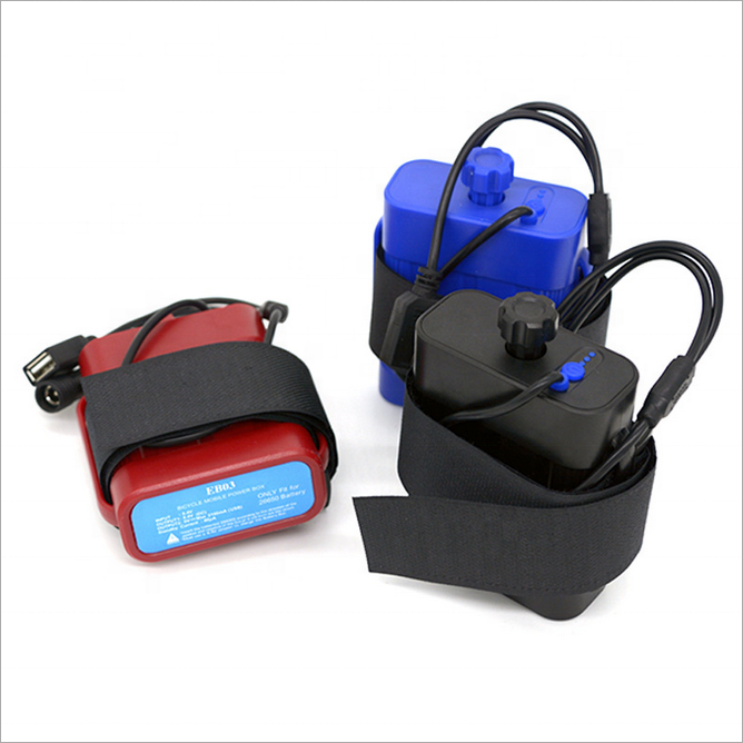 Waterproof 2x18650/26650 Battery Holder Case for Electric Bikes