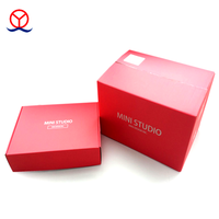 Cadeau de luxe personnalisé vêtements emballage papier bébé boîte-cadeau avec fenêtre pour nouveau-né enfants garçon vêtements chemise chaussettes couverture bavoirs ensemble