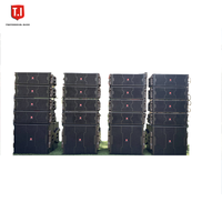 Enceintes Line Array T.I Pro Audio Dual 5 pouces - Puissance de sortie 200W RMS/400W de crête - Construction en bois - Professionnelles pour concerts et usage domestique